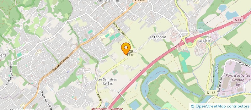 localisation de l'entreprise COBIZ EXPERT à SAINT-ISMIER