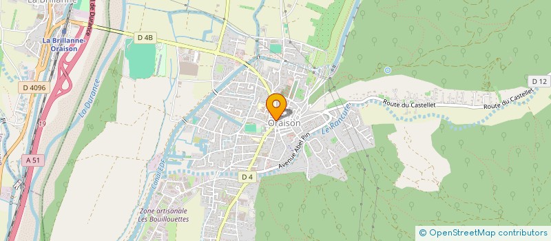 localisation de l'entreprise COBO VAPE  ORAISON