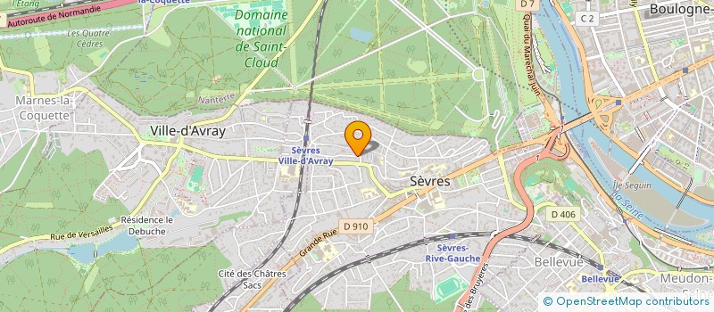 localisation de l'entreprise COBO Y PROD à SEVRES