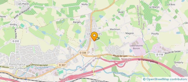 localisation de l'entreprise COBRA & ASSOCIES  VINDRY-SUR-TURDINE