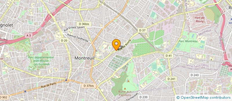 localisation de l'entreprise COBRA CORP à MONTREUIL
