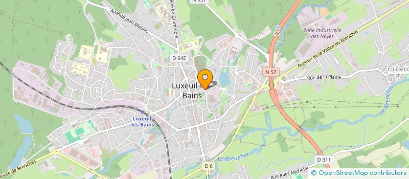 localisation de l'entreprise COBRA EUROPE  LUXEUIL-LES-BAINS
