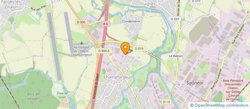 localisation de l'entreprise COBRA IMMO  CHAMPFORGEUIL