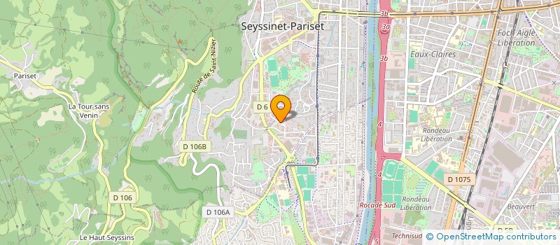 localisation de l'entreprise COBRA INTER SECURITE 38 à SEYSSINET-PARISET