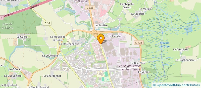 localisation de l'entreprise COBRA MS à ANCENIS-SAINT-GEREON