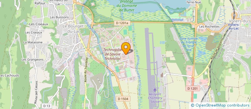 localisation de l'entreprise COBRA TECHNOLAB  LE BOURGET-DU-LAC