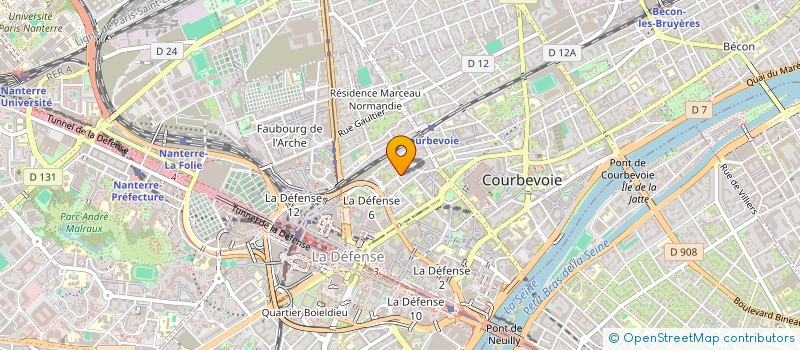localisation de l'entreprise COBRAS-PREIS à COURBEVOIE