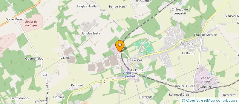 localisation de l'entreprise COBRENA  LOPERHET