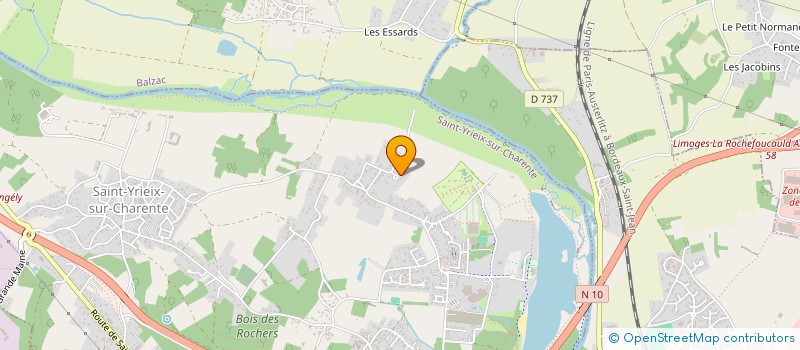 localisation de l'entreprise COC à SAINT-YRIEIX-SUR-CHARENTE