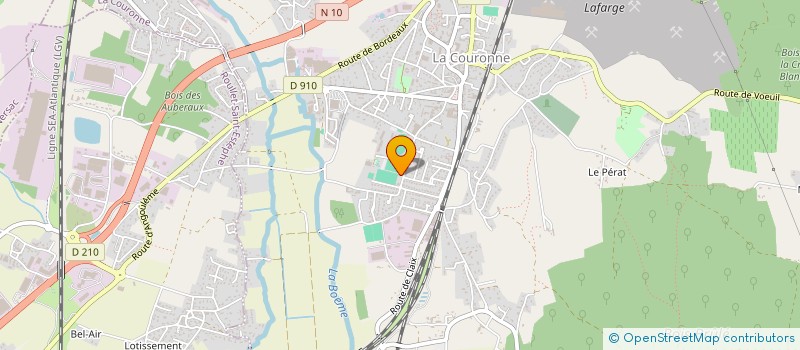 localisation de l'entreprise COC RUGBY LOISIR à LA COURONNE