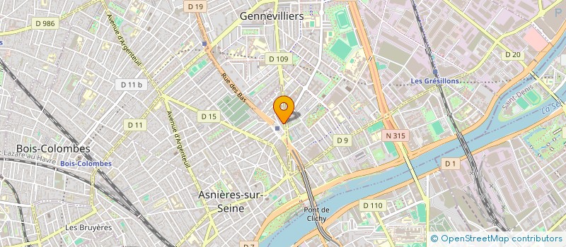 localisation de l'entreprise COCADE  ASNIERES-SUR-SEINE