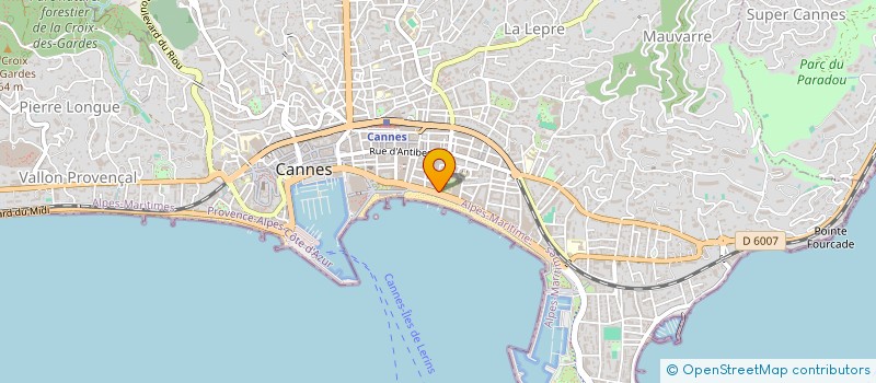 localisation de l'entreprise COCAN à CANNES