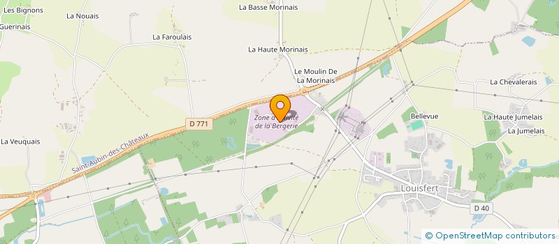 localisation de l'entreprise COCAUD à LOUISFERT