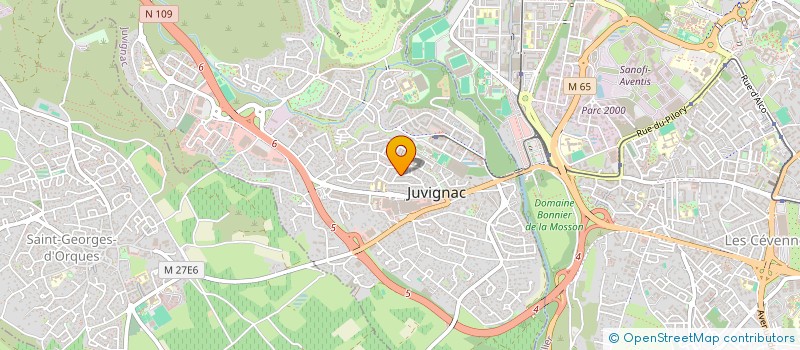 localisation de l'entreprise COCCI-BOUT'  JUVIGNAC