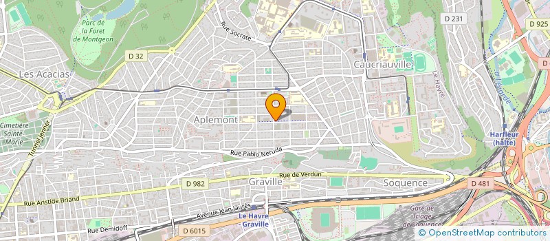 localisation de l'entreprise COCCI DAHLIAS à LE HAVRE