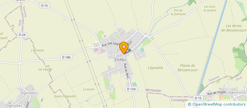 localisation de l'entreprise COCCI KAL à ERCHEU