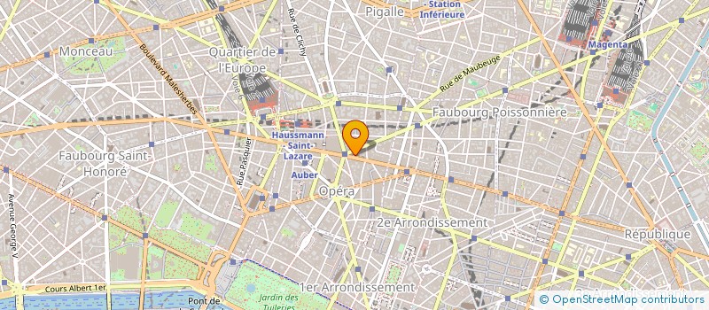 localisation de l'entreprise COCCIAME à PARIS