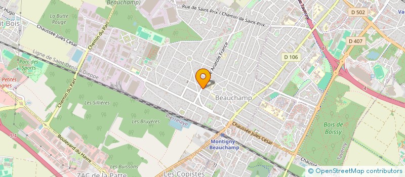 localisation de l'entreprise COCCINELLE  BEAUCHAMP