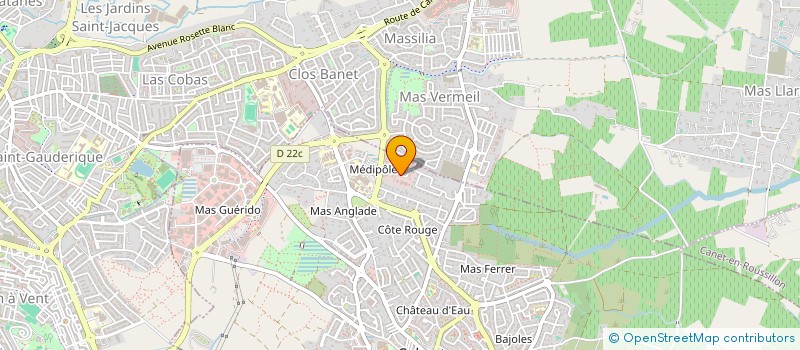 localisation de l'entreprise COCCINELLE  CABESTANY