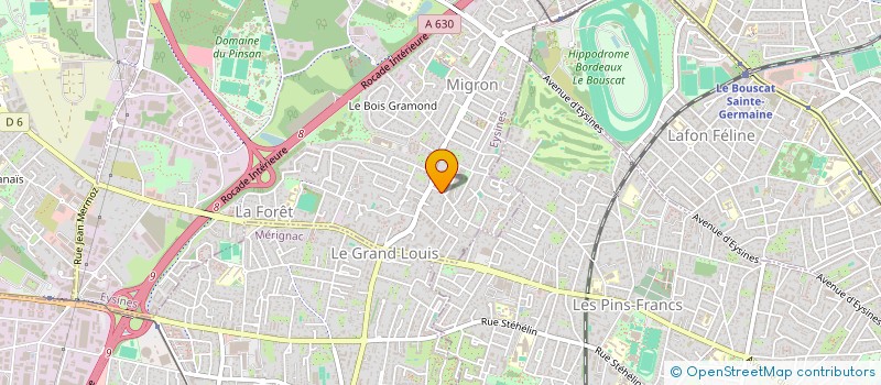 localisation de l'entreprise COCCINELLE  EYSINES