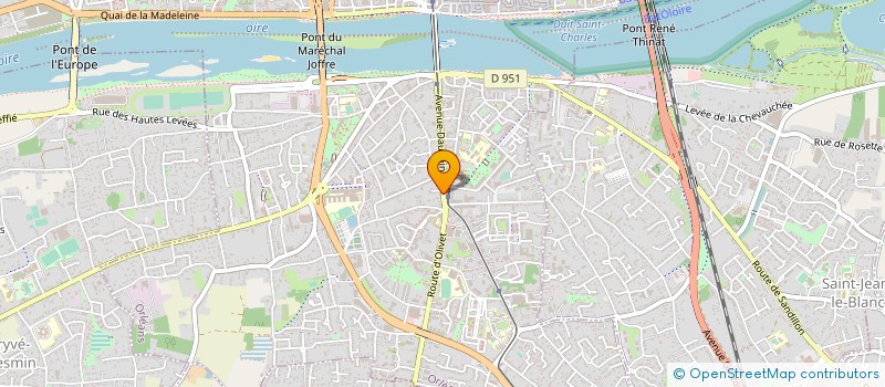 localisation de l'entreprise COCCINELLE à ORLEANS
