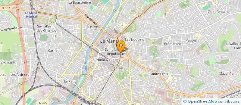 localisation de l'entreprise COCCINELLE  LE MANS