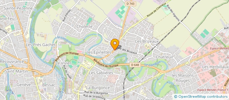 localisation de l'entreprise COCCINELLE à NIORT