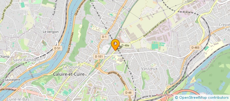 localisation de l'entreprise COCCINELLE  CALUIRE-ET-CUIRE