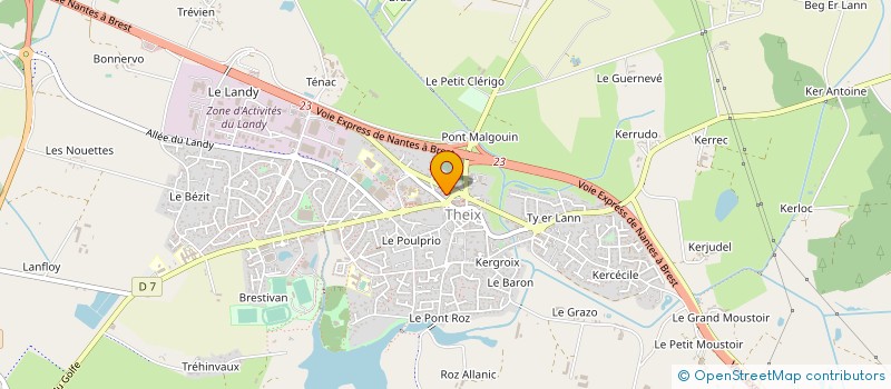 localisation de l'entreprise COCCINELLE FLEURS à THEIX-NOYALO
