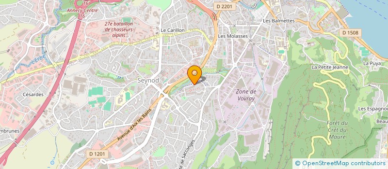 localisation de l'entreprise COCCINELLES  ANNECY