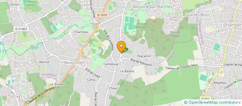 localisation de l'entreprise COCEBAMA à GRADIGNAN