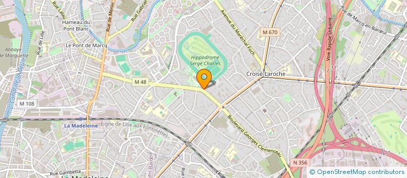 localisation de l'entreprise COCELY à MARCQ-EN-BARŒUL