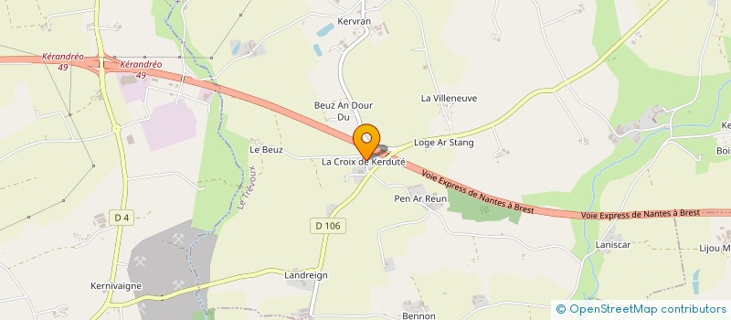 localisation de l'entreprise COCHARD COUVERTURE SERVICES  LE TREVOUX