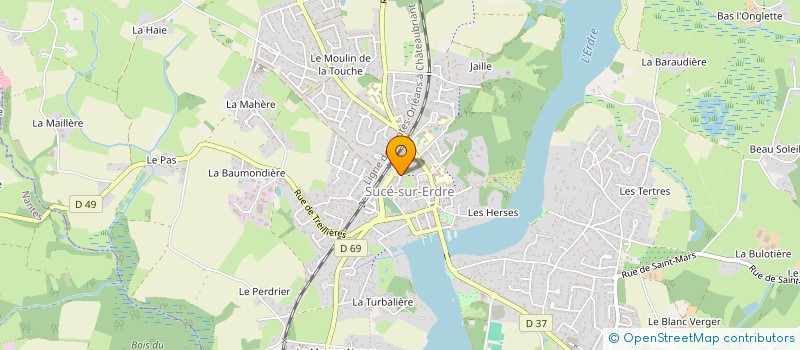 localisation de l'entreprise COCHARD FRERES  SUCE-SUR-ERDRE