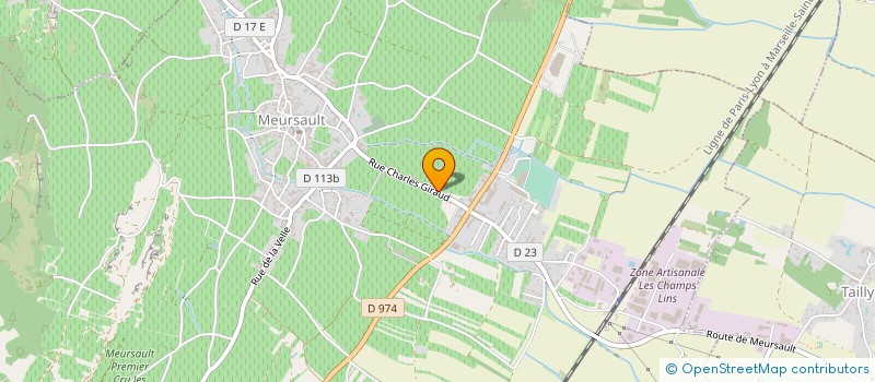 localisation de l'entreprise COCHE-DURY à MEURSAULT