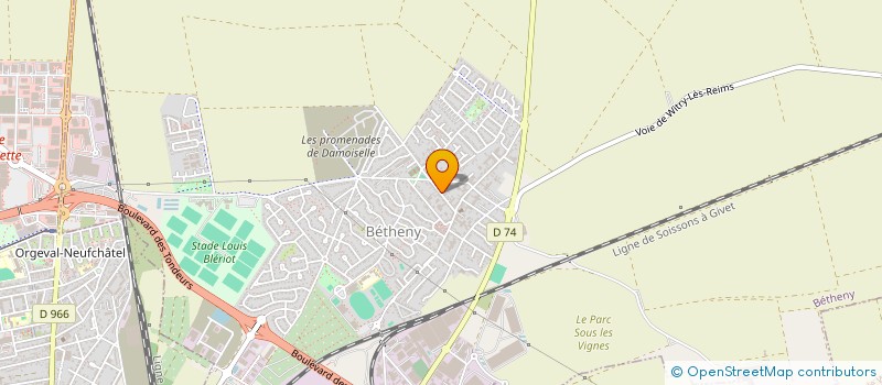 localisation de l'entreprise COCHERET  BETHENY