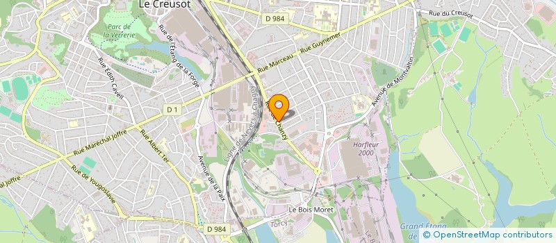 localisation de l'entreprise COCHET-BOURGOGNE  LE CREUSOT