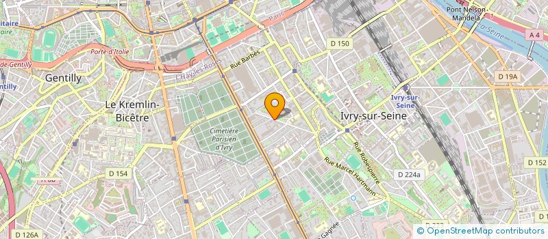 localisation de l'entreprise COCHET DUBOST  IVRY-SUR-SEINE