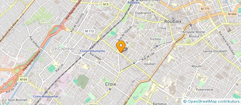 localisation de l'entreprise COCHIN  ROUBAIX