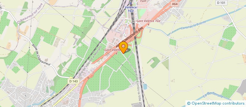 localisation de l'entreprise COCHOIS SPORTS à SAINT-MARCEL-LES-VALENCE