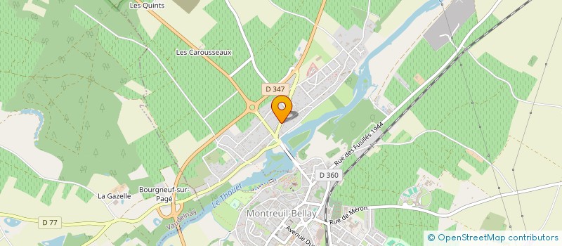 localisation de l'entreprise COCHONAILLE D'ANJOU à MONTREUIL-BELLAY