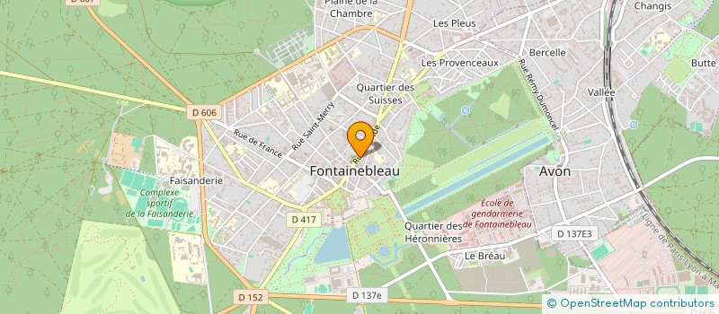 localisation de l'entreprise COCHRAN  FONTAINEBLEAU