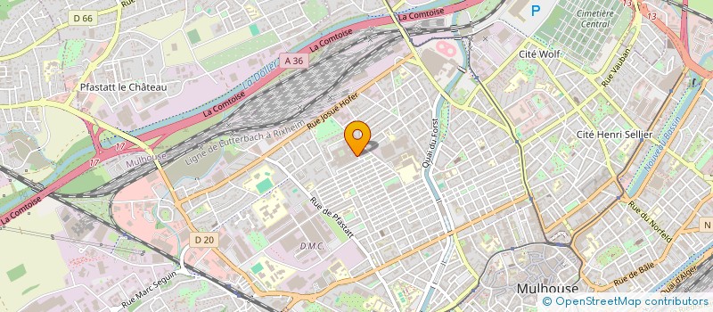 localisation de l'entreprise COCI SA  MULHOUSE