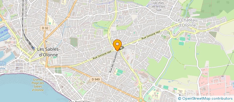 localisation de l'entreprise COCIETE CIVILE IMMOBILIERE MEDICAL CHATEAU à LES SABLES D'OLONNE