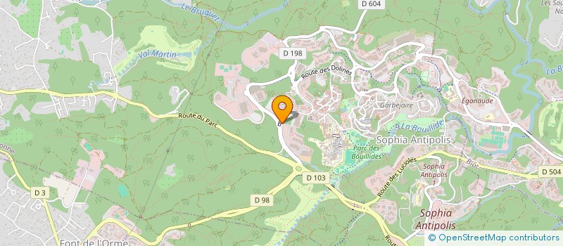localisation de l'entreprise COCIPE COMMUNAUTE CITOYENNE POUR LA PROTECTION DE L ENVIRONNEMENT à VALBONNE