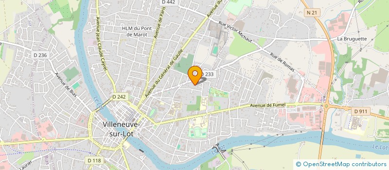 localisation de l'entreprise COCKTAIL DES SENS à VILLENEUVE-SUR-LOT