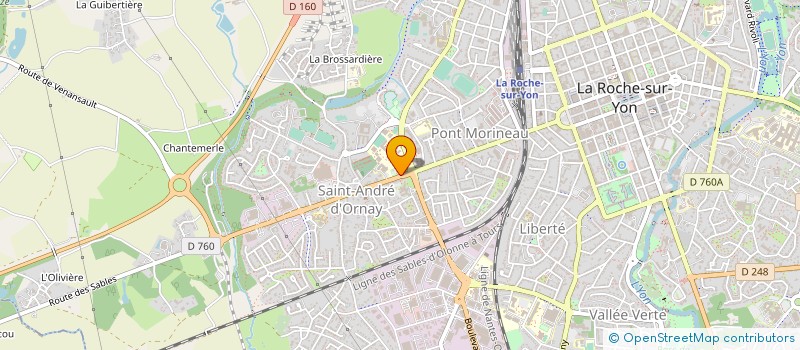 localisation de l'entreprise COCKTAIL DEVELOPPEMENT à LA ROCHE-SUR-YON