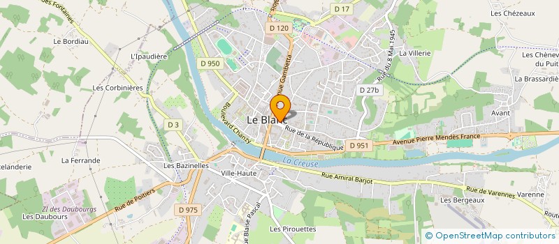 localisation de l'entreprise COCKTAIL FLOR à LE BLANC