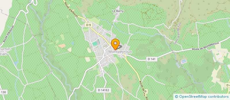 localisation de l'entreprise COCKTAIL MAISON  MONTPEYROUX