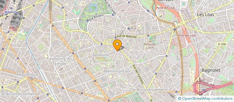 localisation de l'entreprise COCLICO' COSMETIQUESNATURELS  PARIS